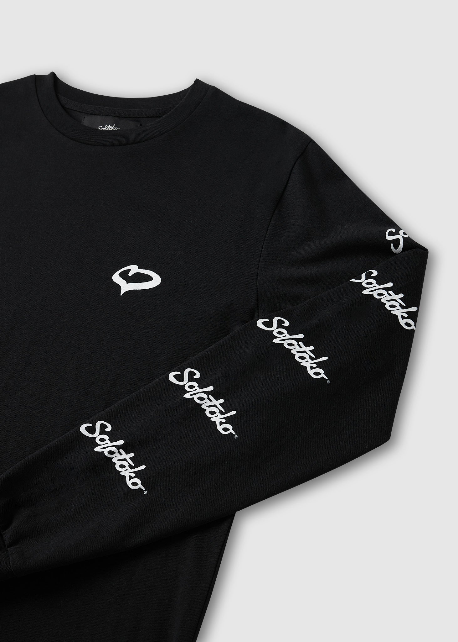 SOLOTOKO LONG SLEEVE BLACK T-SHIRT