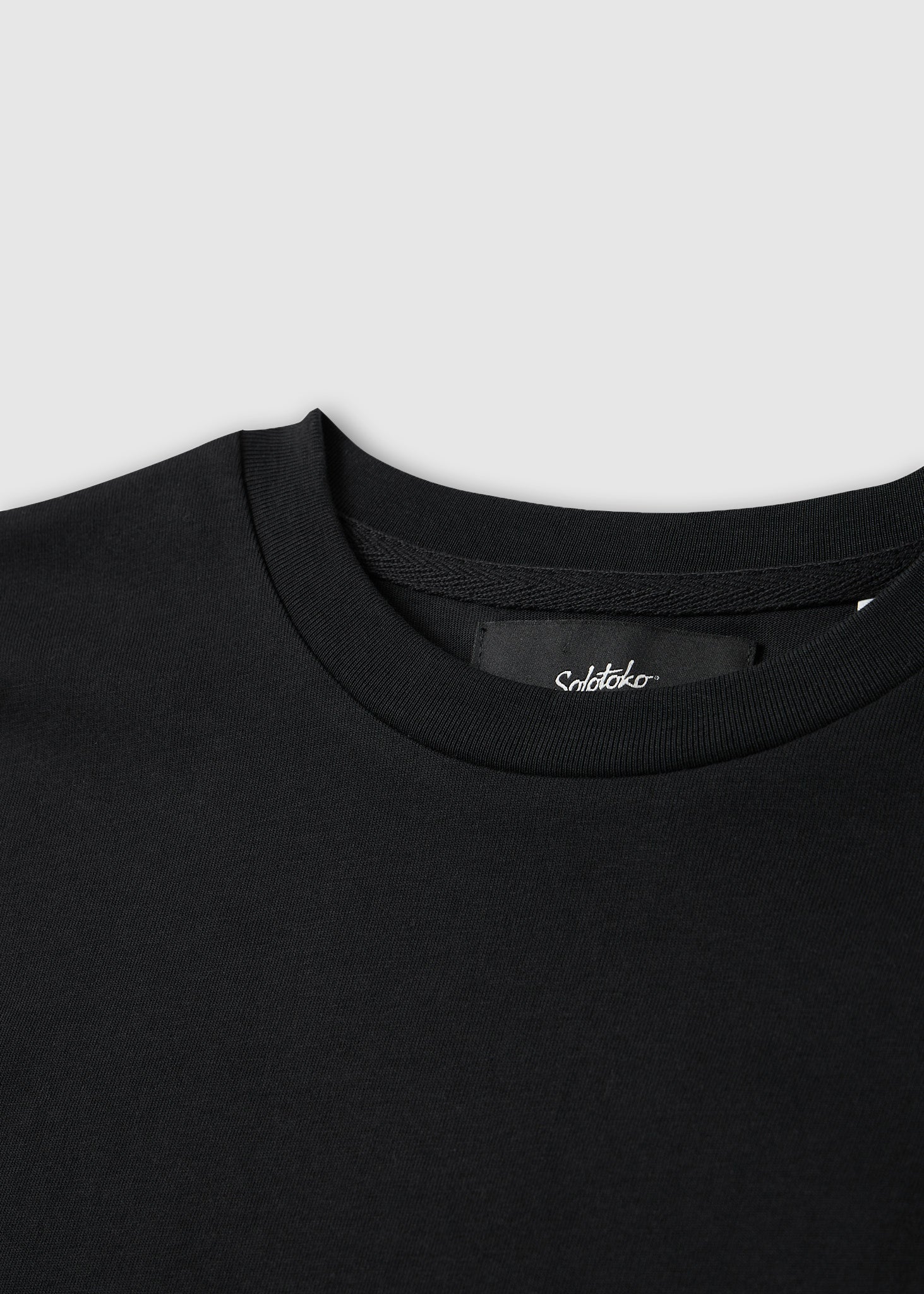 SOLOTOKO LONG SLEEVE BLACK T-SHIRT